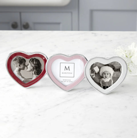 Mariposa Signature Pink Heart 4 x 6 Frame