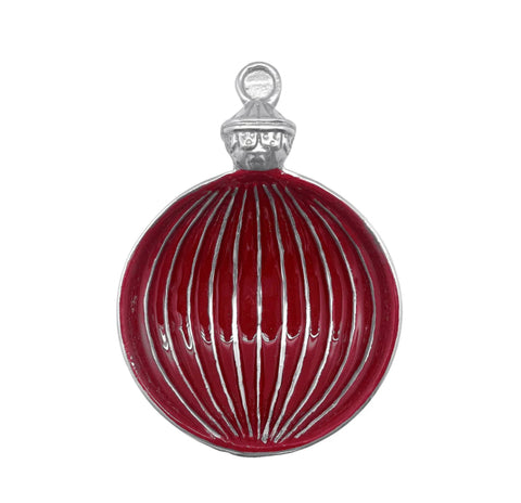 Mariposa Red Ornament Candy Dish