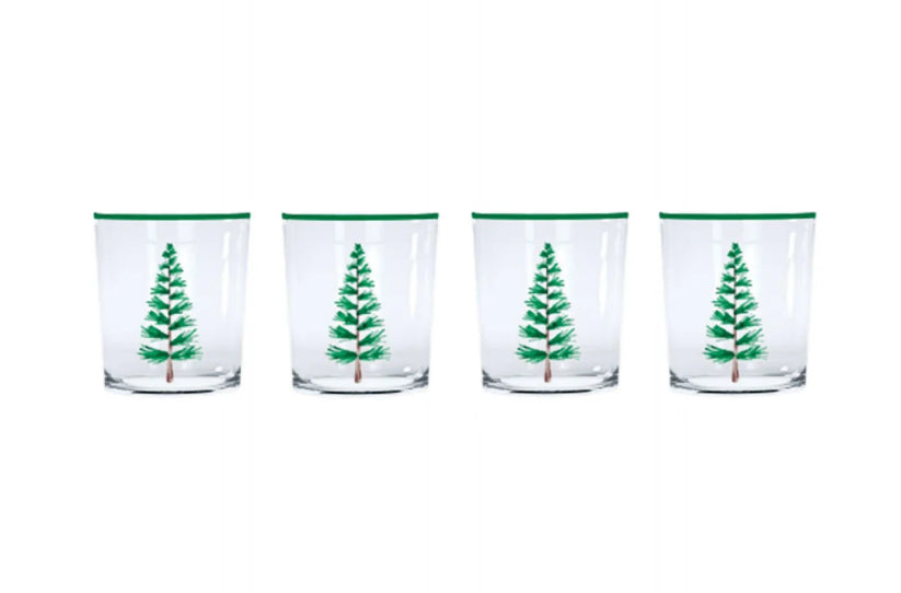 Woodland Trees Suite of 4 Double Old Fashion Glasses - Thumbnail 2