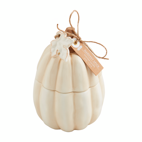 Mudpie White Pumpkin Candle