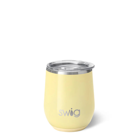 Swig Shimmer Buttercup Stemless Wine 12oz