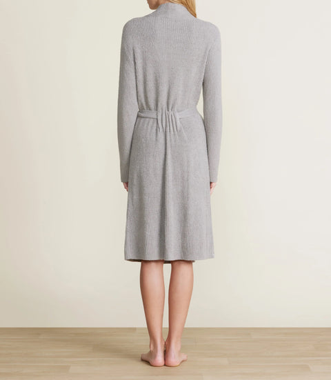 Barefoot Dreams CozyChic® Lite Ribbed Robe Dove Gray