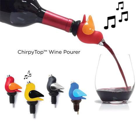 ChirpyTop™ Wine Pourer Orange/Black