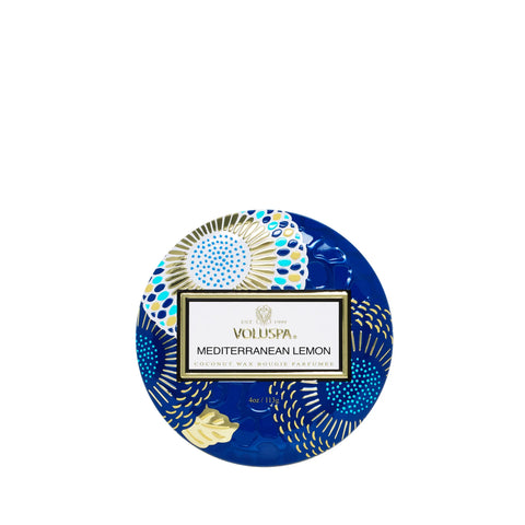 Voluspa Mediterranean Lemon Tin Candle