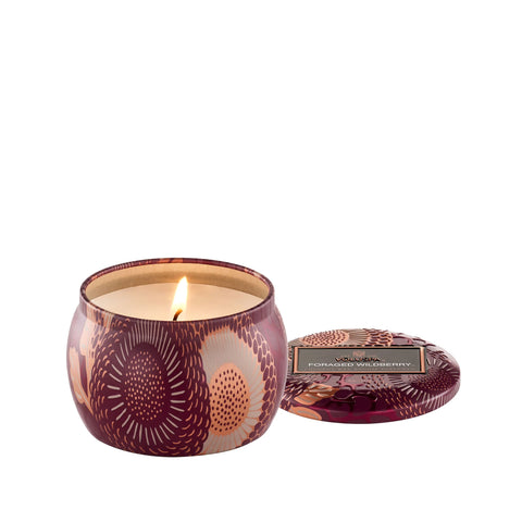 Voluspa Foraged Wildberry Tin Candle