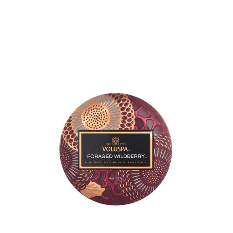 Voluspa Foraged Wildberry Tin Candle