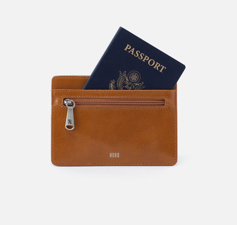 Hobo EURO SLIDE Card Case Truffle
