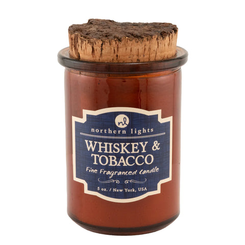 Northern Lights Whiskey & Tobacco Jar Candle