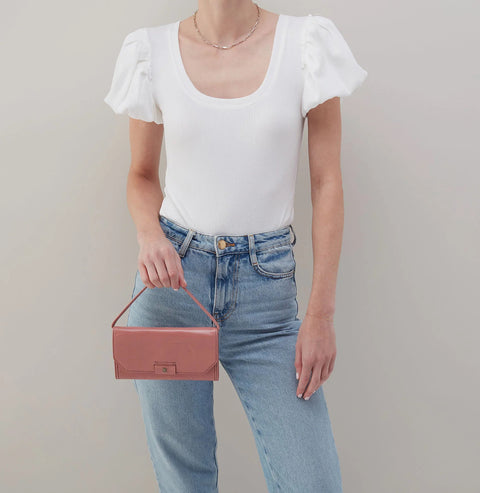NEW Hobo ROMY Wallet Crossbody - Rose