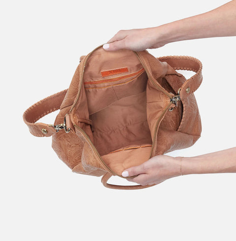Hobo SHEILA Large Satchel - Saddle Embossed