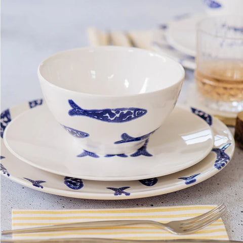 Vietri Santorini Minnows Cereal Bowl