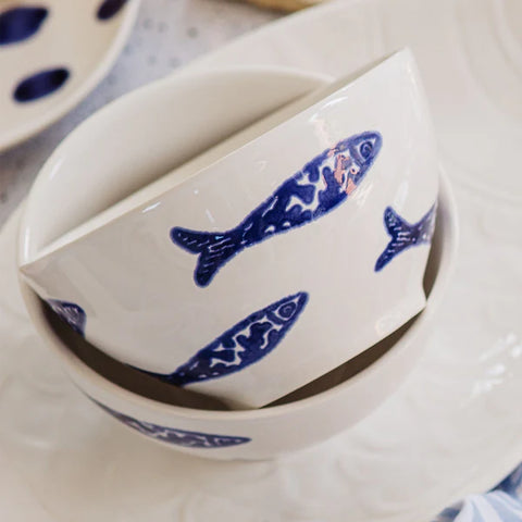 Vietri Santorini Minnows Cereal Bowl