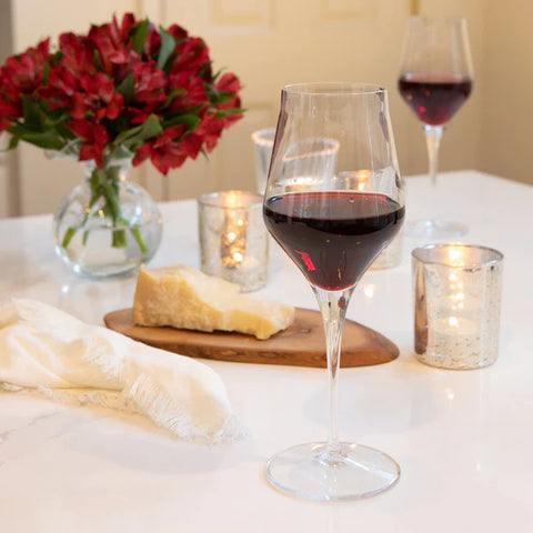 Vietri Contessa Clear Wine Glass