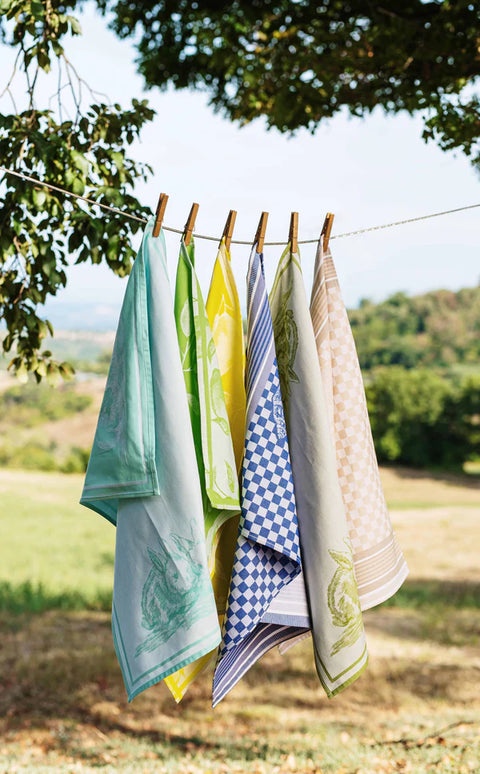 Vietri Strofinaccio Blue Coastal Dish Towels - Set of 2