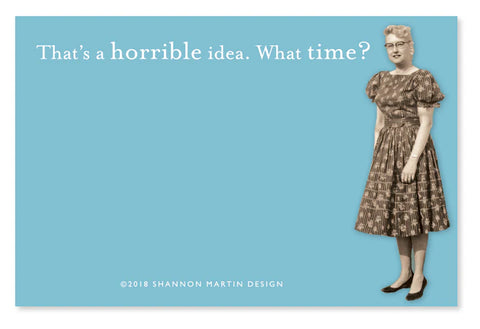 Shannon Martin Design What Time Sticky Note