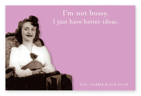 Shannon Martin Design Not Bossy Sticky Note