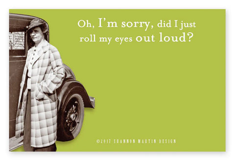 Shannon Martin Design Roll My Eyes Sticky Notes