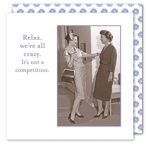 Shannon Martin Design We're All Crazy Beverage Napkins