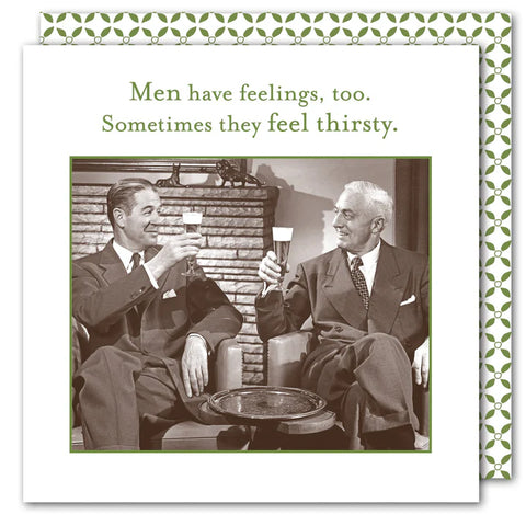 Shannon Martin Design Men Have Feelings Too Beverage Napkins