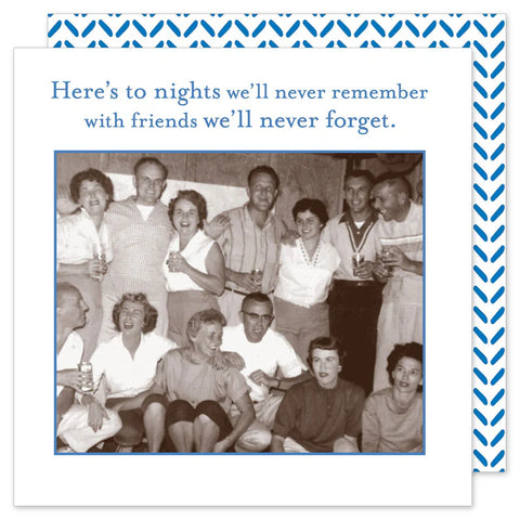Shannon Martin Design Here's To Nights Beverage Napkins