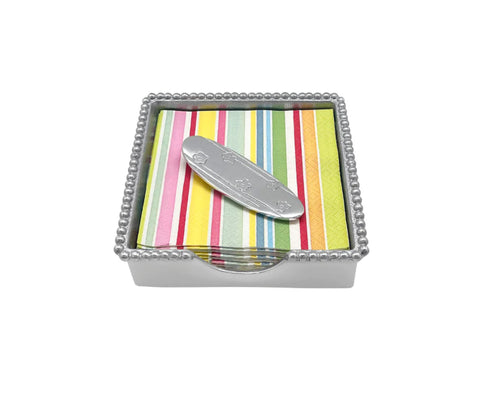 Mariposa Surfboard Beaded Napkin Box Set