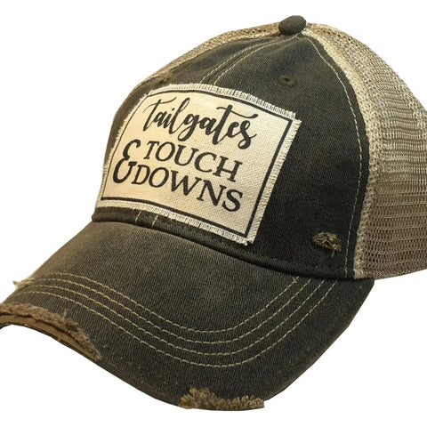 Vintage Trucker Baseball Hat “Tailgates & Touchdowns”