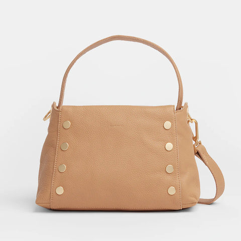 Hammitt Bryant Medium Toast Tan/Brushed Gold Leather Shoulder Bag