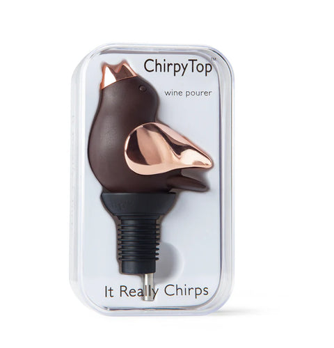 ChirpyTop™ Wine Pourer Brown/Copper