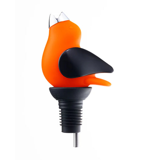 ChirpyTop™ Wine Pourer Orange/Black