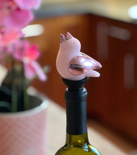 ChirpyTop™ Wine Pourer Pink/Rose