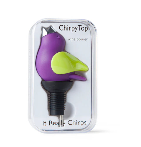 ChirpyTop™ Wine Pourer Purple/Kiwi