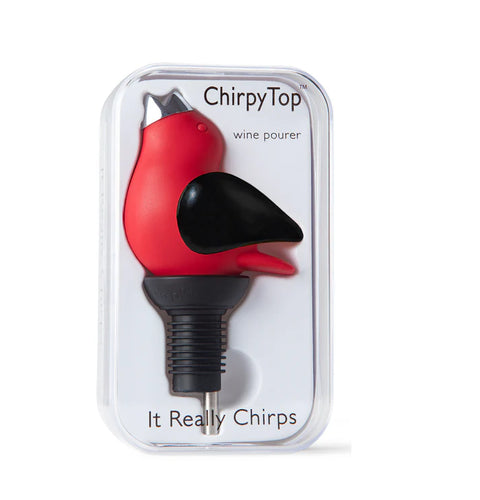 ChirpyTop™ Wine Pourer Red/Black