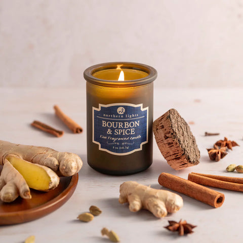 Northern Lights Bourbon & Spice Jar Candle