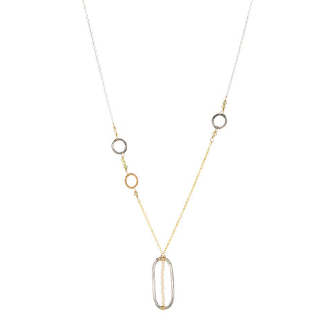 Laura J Pearl Mist Necklace