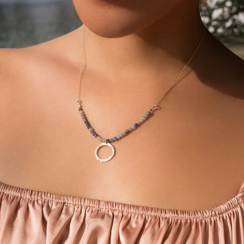 Laura J Sapphire Meadows Necklace