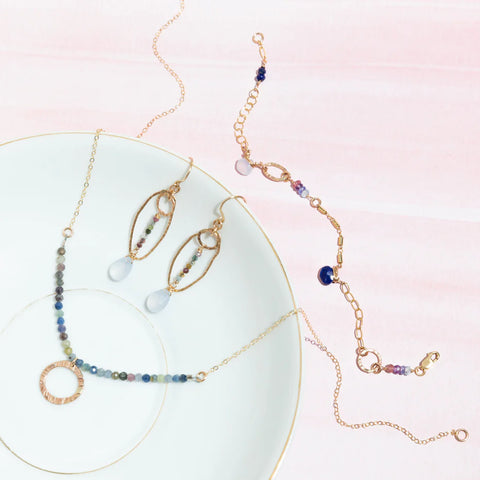 Laura J Sapphire Meadows Necklace