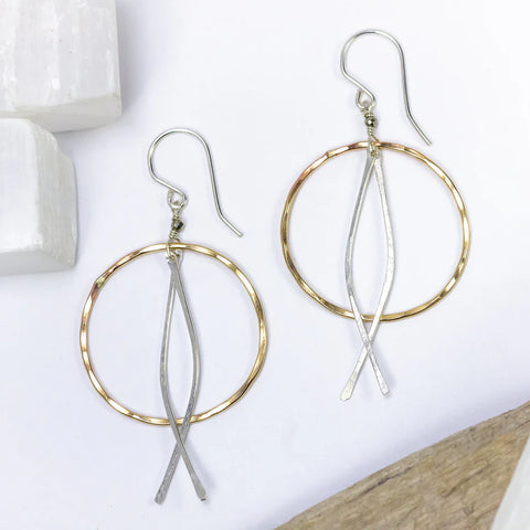 Laura J Wispy Luminance Hoops