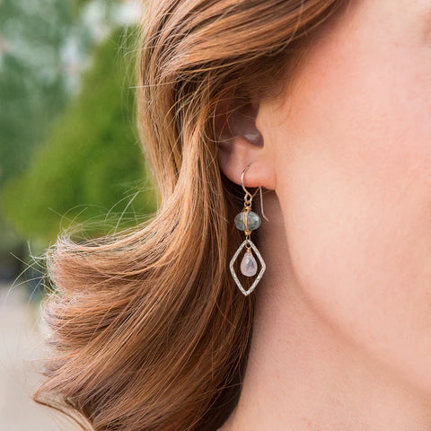 Laura J Gemstone Harmony Earrings
