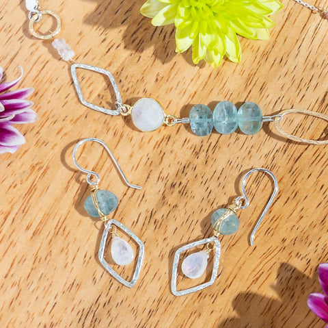 Laura J Gemstone Harmony Earrings