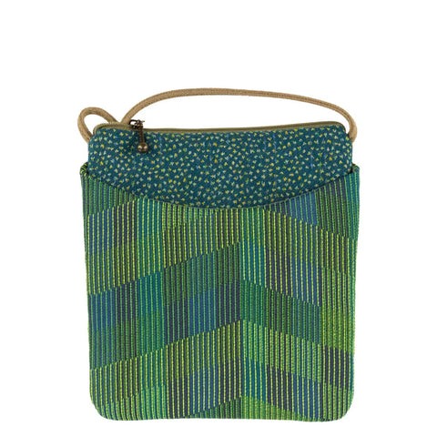 Maruca Cupcake Small Crossbody Chevron Green 