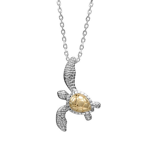 Alamea 14K Turtle Pendant Necklace