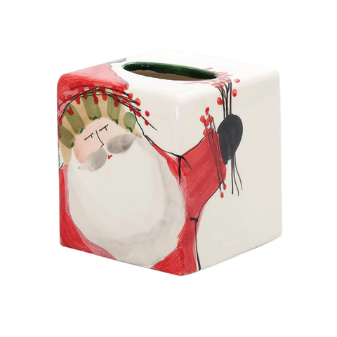Vietri Old St. Nick Tissue Box