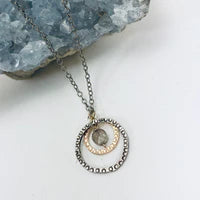Laura J Concentric Labradorite Necklace