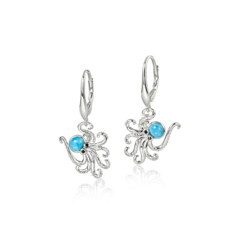 Alamea Larimar Octopus Earrings