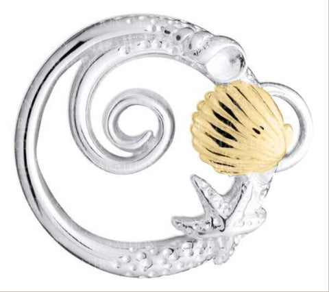 LeStage 14K Sealife Circle Clasp
