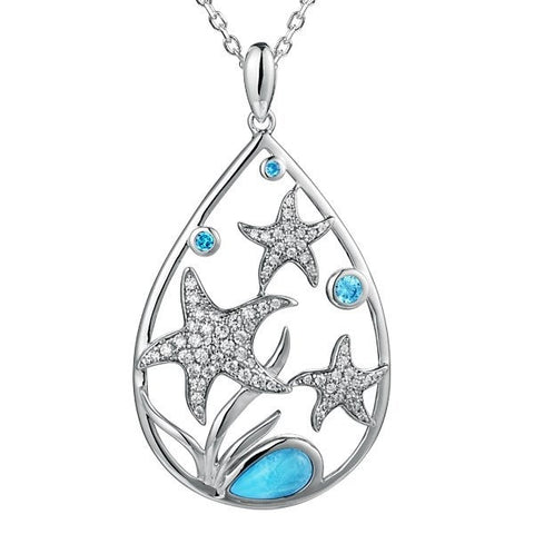 Alamea Larimar Starfish Pendant Necklace