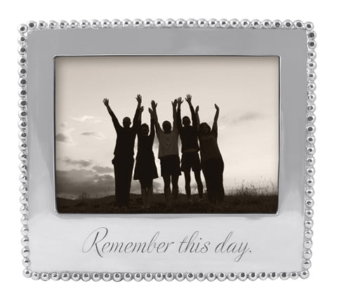 Mariposa Remember This Day Beaded 5 x7 Frame