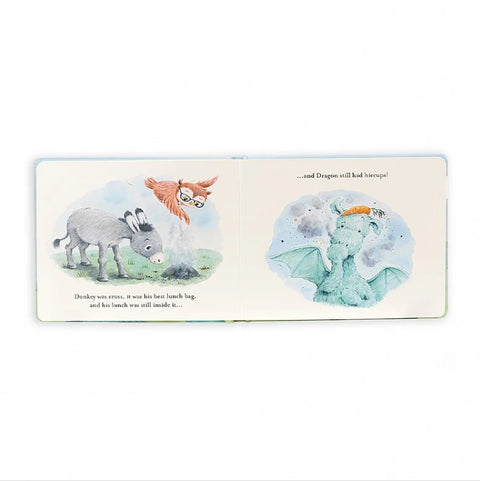 Jellycat The Hiccuppy Dragon book