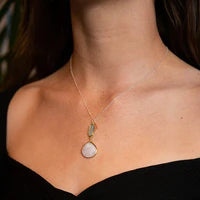 Laura J Chalcedony Skies Necklace