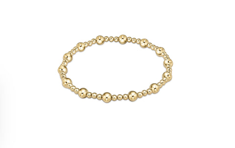 Enewton gold sincerity pattern 5mm bead bracelet